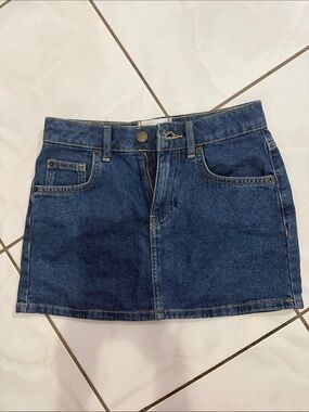 BDG Dark Blue Denim Mini Skirt